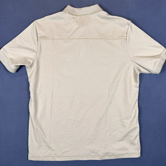 NWT Tommy Bahama Shirt Men's Medium Beige Travertine Polo Shirt SS ST226363TX - Picture 3 of 10